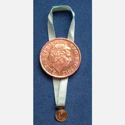 Winners Medal on Green Ribbon